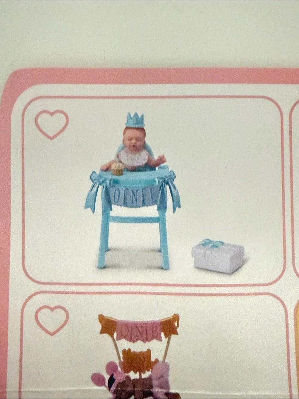 ZURU My Mini Birthday Series 1 Mini Silicone Boy in Highchair 🩵🎊🎂🎉